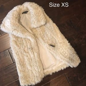 Armani exchange faux fur vest